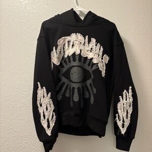 Notorious heavyweight black hoodie with pockets Medium